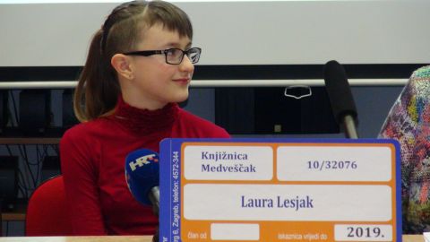 Najčitateljica za 2013 godinu je Laura Lesjak